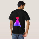 De rug van een neon kat t-shirt (Achterkant volledig)