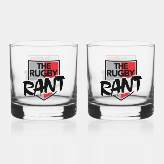 De Rugby Rant Rocks Glass Whisky Glas (Achterkant)