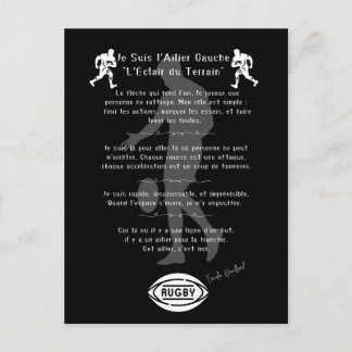 De rugbyvleugel briefkaart