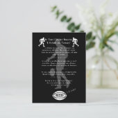 De rugbyvleugel briefkaart (Staand voorkant)