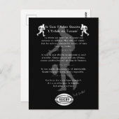 De rugbyvleugel briefkaart (Voorkant / Achterkant)