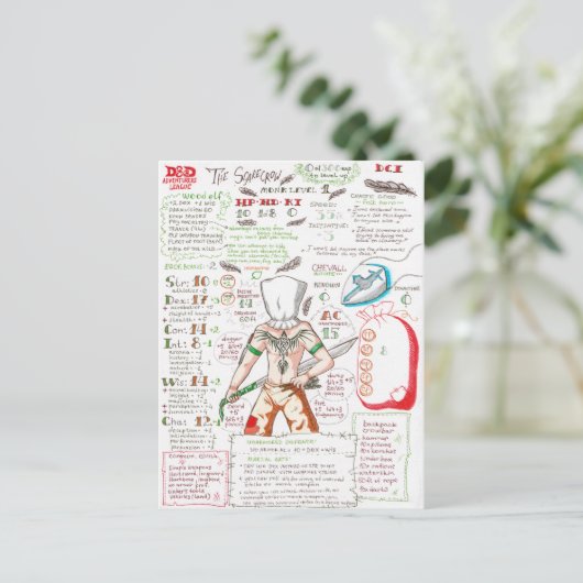 De ruggengraat briefkaart (Staand voorkant)