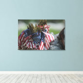 De rugzak van een soldaat van het leger canvas afdruk (Insitu (Houten vloer))