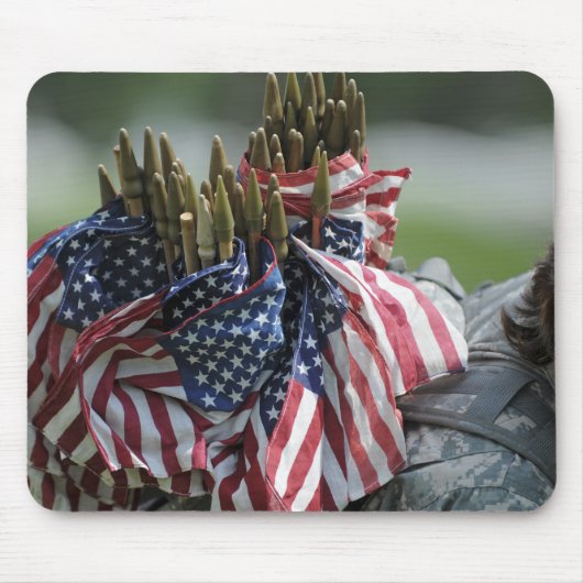 De rugzak van een soldaat van het leger muismat (Voorkant)