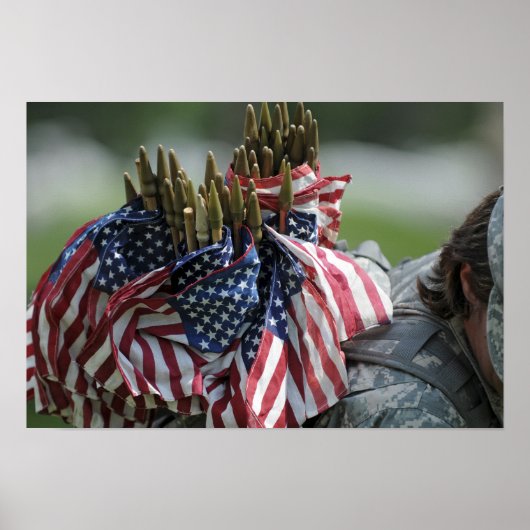 De rugzak van een soldaat van het leger poster (Voorkant)