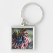 De rugzak van een soldaat van het leger sleutelhanger (Voorkant)