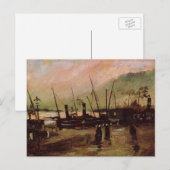 De Ruijterkade in Amsterdam door Vincent van Gogh Briefkaart (Voorkant / Achterkant)