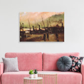 De Ruijterkade in Amsterdam door Vincent van Gogh Canvas Afdruk (Insitu (Woonkamer))