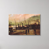 De Ruijterkade in Amsterdam door Vincent van Gogh Canvas Afdruk (Voorkant)