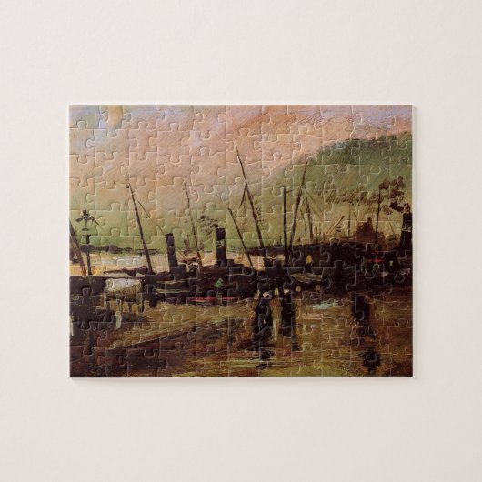 De Ruijterkade in Amsterdam door Vincent van Gogh Legpuzzel (Horizontaal)