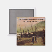 De Ruijterkade in Amsterdam door Vincent van Gogh Magneet (Voorkant / Achterkant)