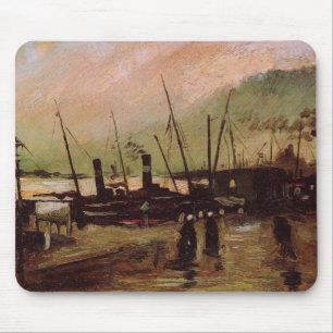 De Ruijterkade in Amsterdam door Vincent van Gogh Muismat