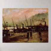 De Ruijterkade in Amsterdam door Vincent van Gogh Poster (Voorkant)