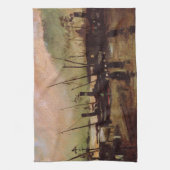 De Ruijterkade in Amsterdam door Vincent van Gogh Theedoek (Verticaal)