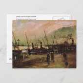 De Ruijterkade in Amsterdam, Vincent van Gogh Briefkaart (Voorkant / Achterkant)