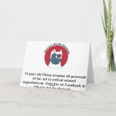 De ruikende Bloem van het varken Kaart (Achterkant)