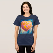 De ruimte bewogen door de liefde Tri-Blend shirt (Voorkant volledig)