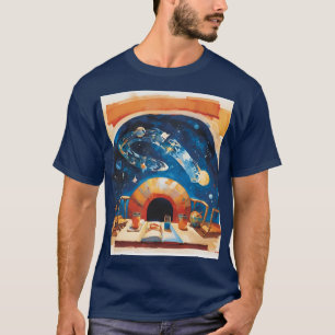 De ruimte bewogen door muziek t-shirt