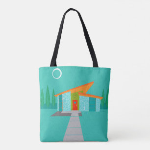 De ruimte Cartoon van de Leeftijd helemaal over Tote Bag