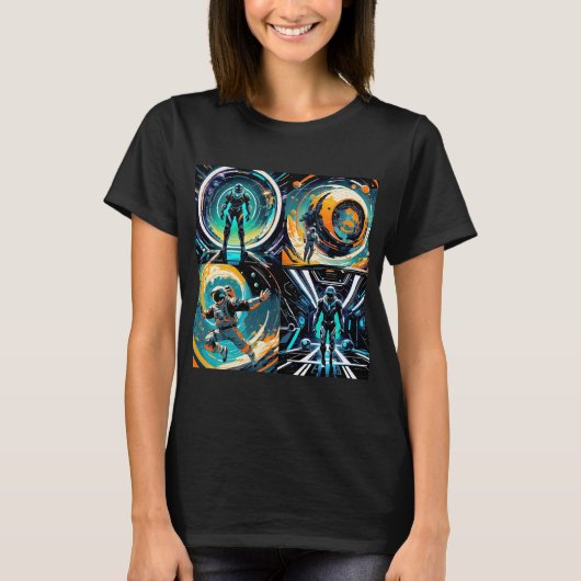 De ruimte & de astronaut t-shirt (Voorkant)