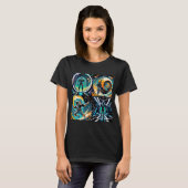 De ruimte & de astronaut t-shirt (Voorkant volledig)