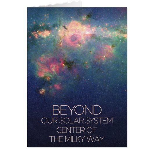 De ruimte, het sterrenstelsel, het centrum van de  (Voorkant)