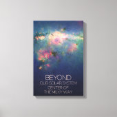 De ruimte, het sterrenstelsel, het centrum van de canvas afdruk (Voorkant)