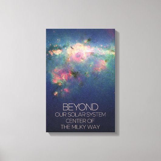 De ruimte, het sterrenstelsel, het centrum van de  canvas afdruk (Voorkant)