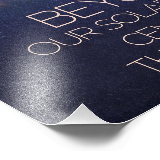 De ruimte, het sterrenstelsel, het centrum van de foto afdruk (Hoek)