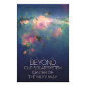 De ruimte, het sterrenstelsel, het centrum van de  foto afdruk (Voorkant)