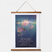 De ruimte, het sterrenstelsel, het centrum van de  hangend wandkleed (Voorkant)