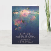 De ruimte, het sterrenstelsel, het centrum van de  kaart (Voorkant)