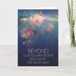 De ruimte, het sterrenstelsel, het centrum van de  kaart