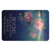 De ruimte, het sterrenstelsel, het centrum van de  magneet (Horizontaal)