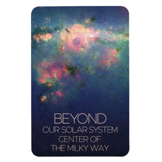 De ruimte, het sterrenstelsel, het centrum van de  magneet (Verticaal)