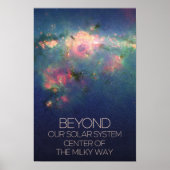 De ruimte, het sterrenstelsel, het centrum van de poster (Voorkant)