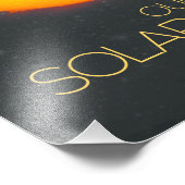 De ruimte, het zonnestelsel, de zon en de planeten foto afdruk (Hoek)