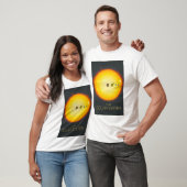 De ruimte, het zonnestelsel, de zon en de planeten t-shirt (Unisex)