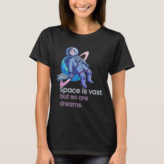 De ruimte is enorm t-shirt (Voorkant)