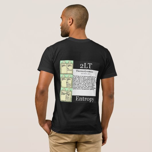 De ruimte is Fake Mannen T-Shirt (Achterkant volledig)