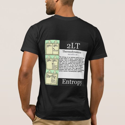 De ruimte is Fake Mannen T-Shirt (Achterkant)