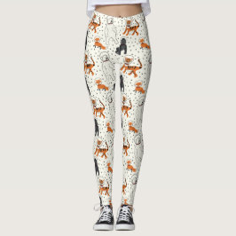 De ruimte is gevarieerde dierlijke astronauten leggings