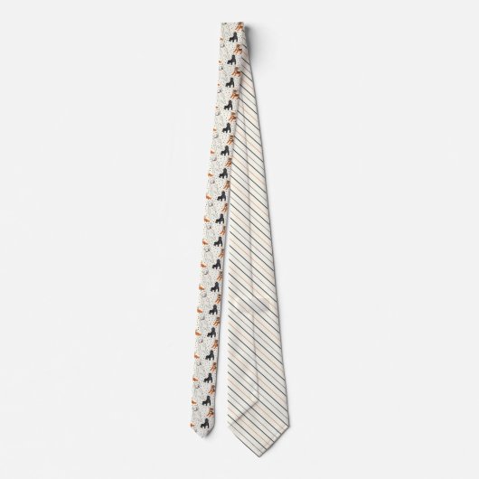 De ruimte is gevarieerde dierlijke astronauten stropdas (Achterkant)