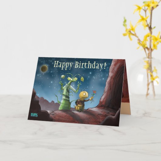 De ruimte Kaart van de Verjaardag van het Avontuur (Gele Bloem)