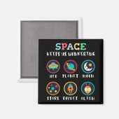 De ruimte laat ons wonderen magneet (Voorkant / Achterkant)