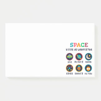De ruimte laat ons wonderen post-it® notes