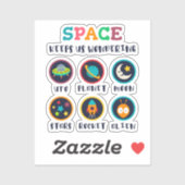De ruimte laat ons wonderen sticker (Vel)