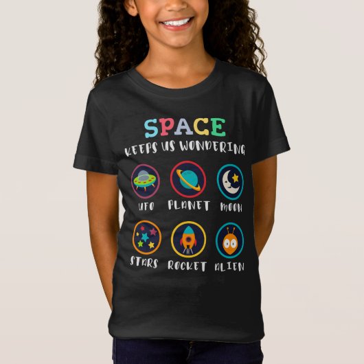 De ruimte laat ons wonderen t-shirt (Voorkant)