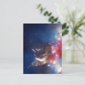De ruimte Melkweg van de Kat Briefkaart (Staand voorkant)