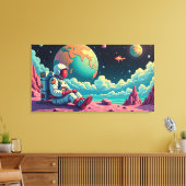 De ruimte tussen gedachten canvas afdruk (Insitu (Woonkamer))